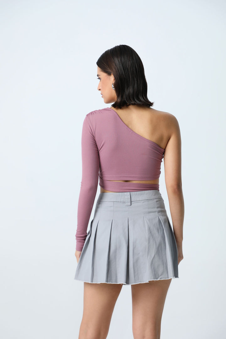 ONE SHOULDER CROP TOP